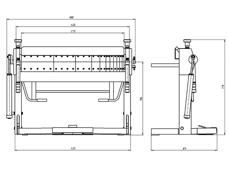 Сегментний листозгинальний верстат ЛС 1270