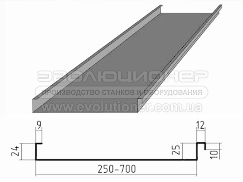 Кровельный станок Ф3 с кожухом