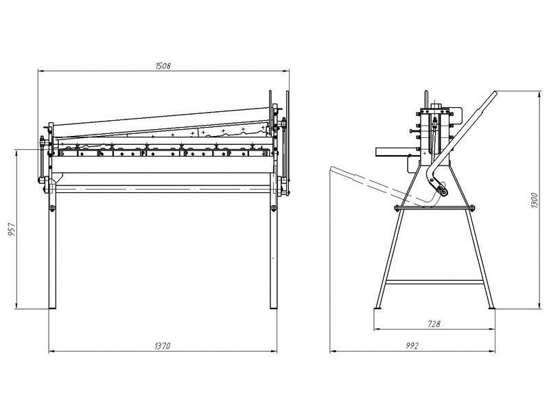 Ручная гильотина для профнастила Н8